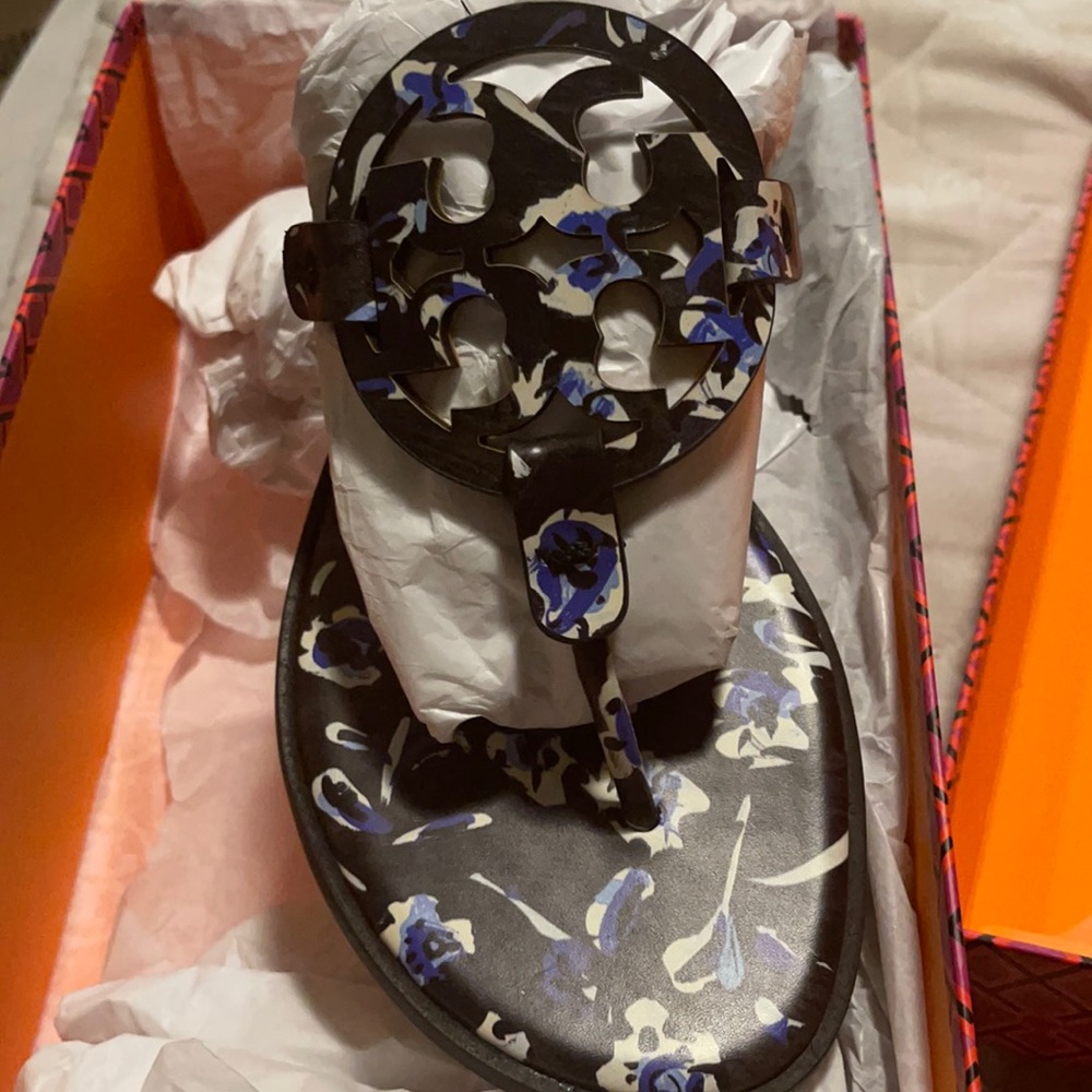 Brand New Tory Burch Miller flip flops.